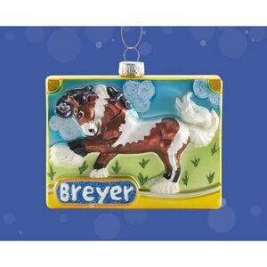 Breyer Holiday Collection Horse Blown Glass Gift Box Christmas Ornament